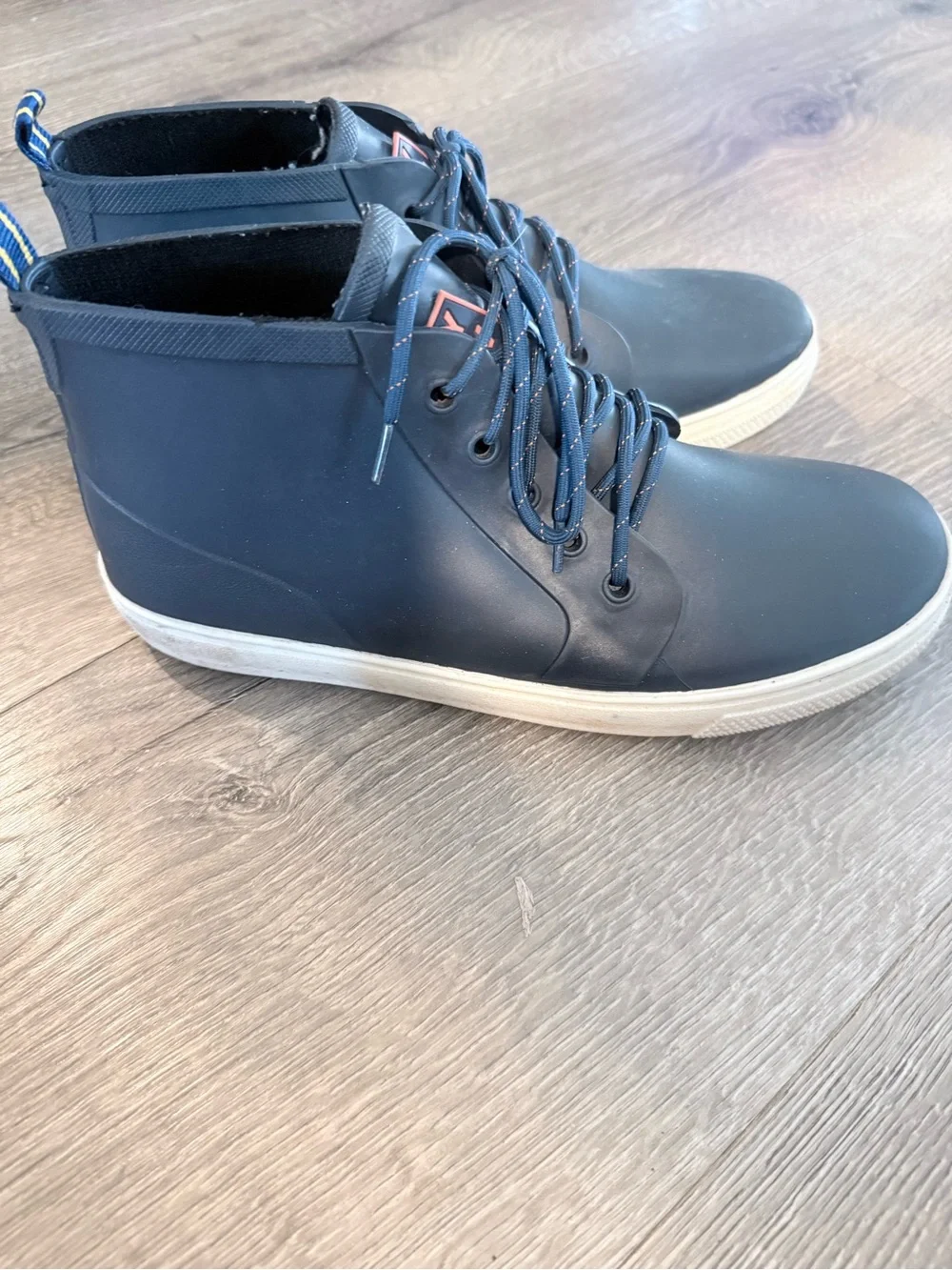 Men's Navy High-Top Casual Sneakers
